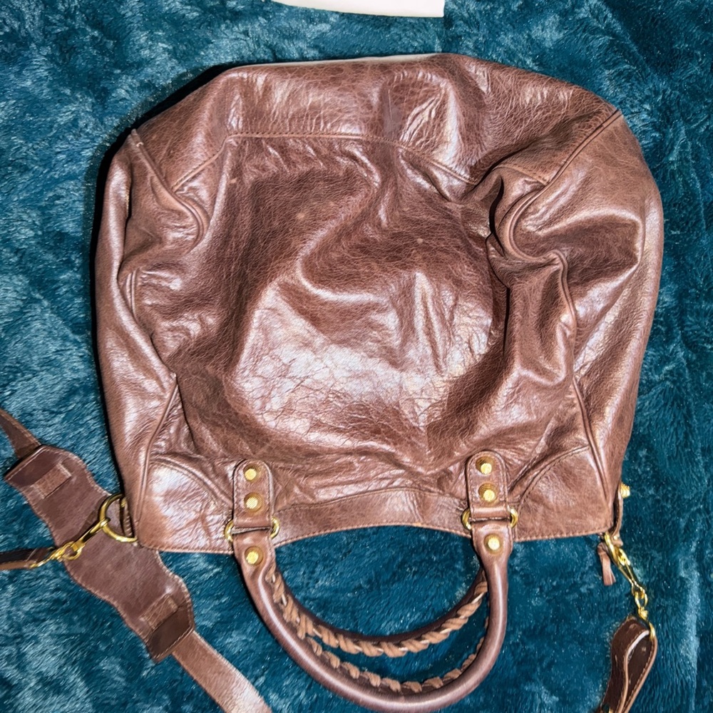 Balenciaga Rich Brown Leather Tote - Picture 3 of 6